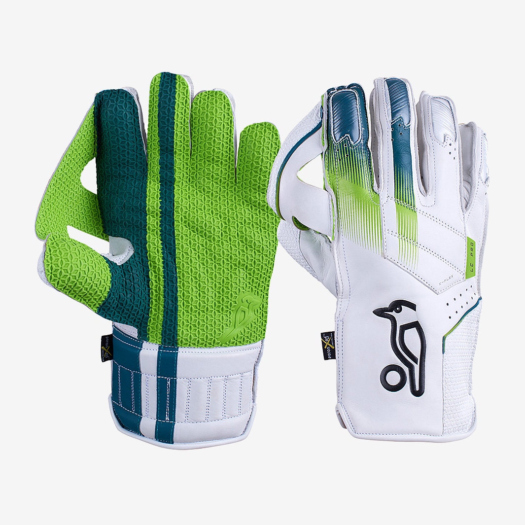 Kookaburra LC Pro Wicket Keeping Gloves White/Green Wicket Keeping