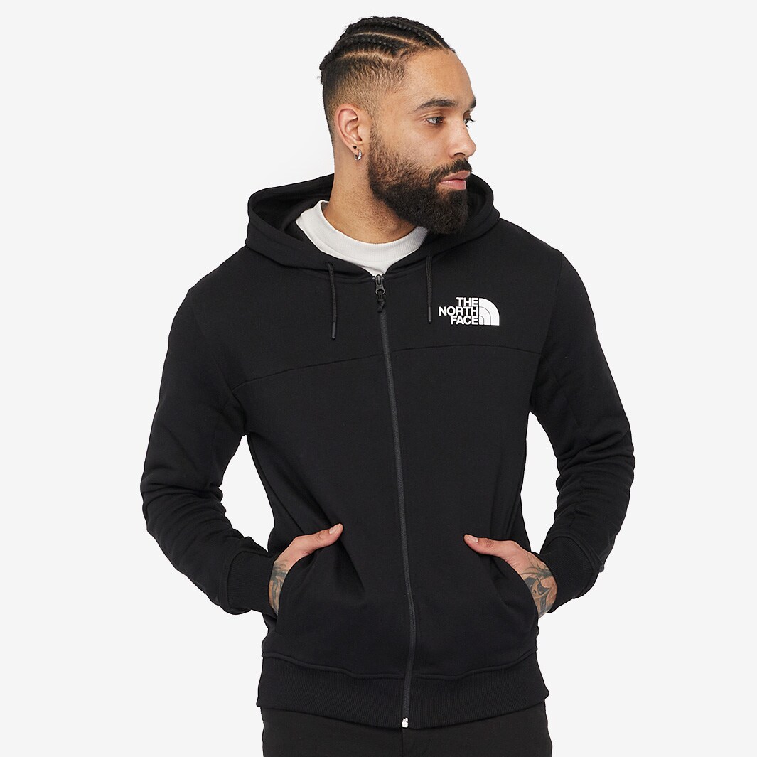 The North Face Icon Full Zip Hoodie - Black - Tops - Mens Clothing ...