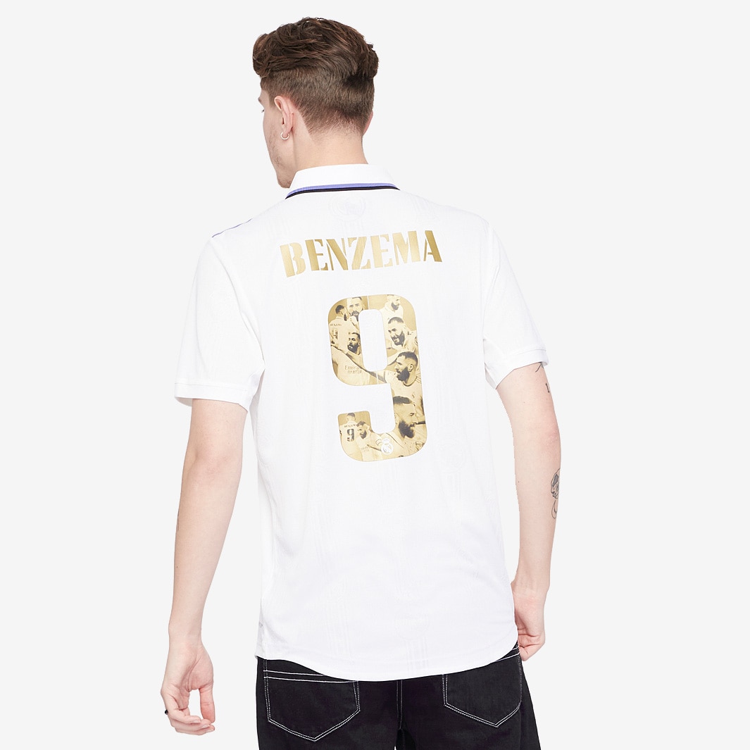 Camiseta adidas Real Madrid Authentic Benzema Ballon d'Or Primera equipación - - Equipaciones oficiales para hombre | Pro:Direct Soccer