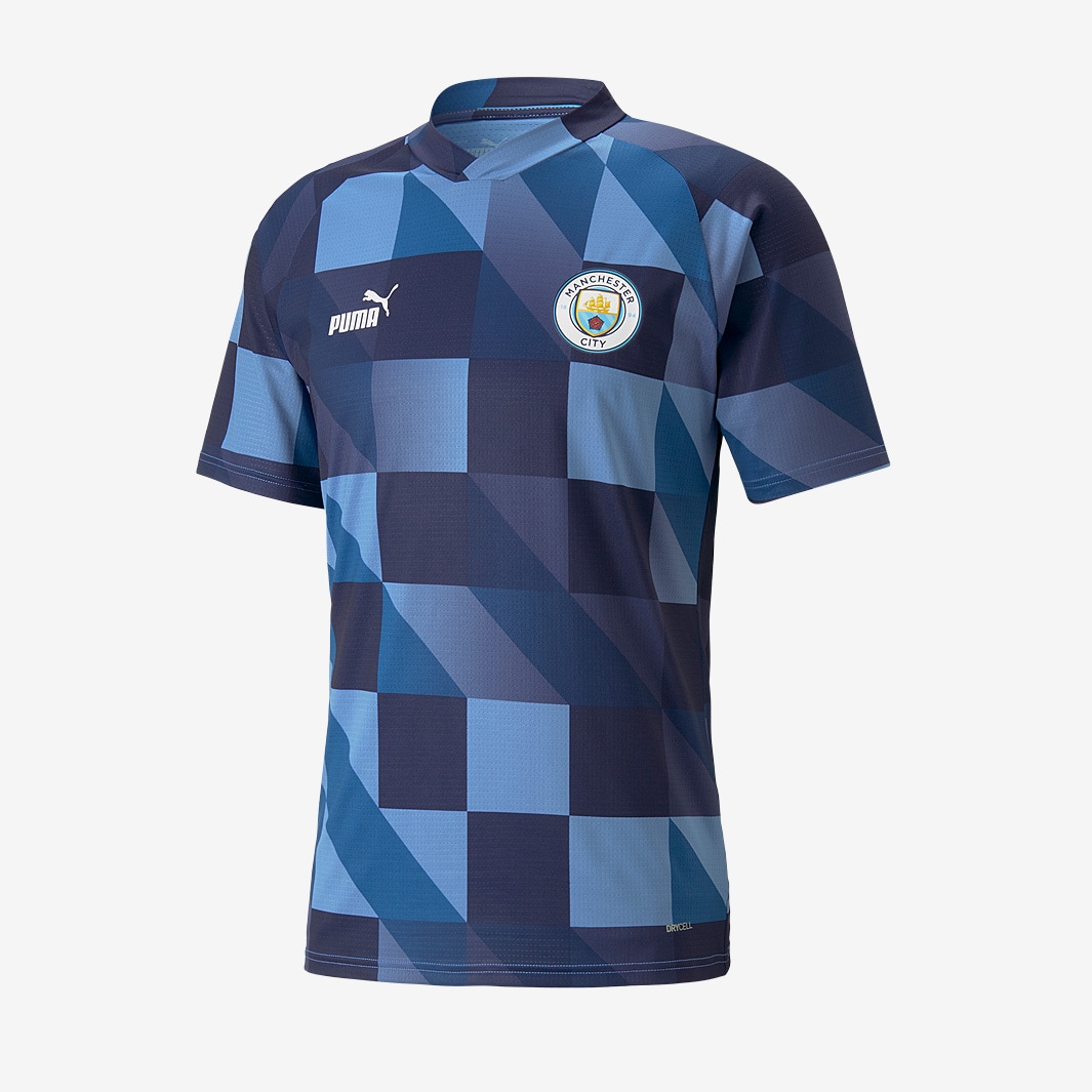 Puma Manchester City Lake Shirt Mens - - Replica Pre-Match 22/23 Blue/Parisian | Night