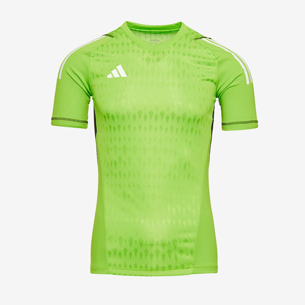 adidas Tiro 23 Pros SS GK Shirt - Team Semi Solar Green 2 - Men ...