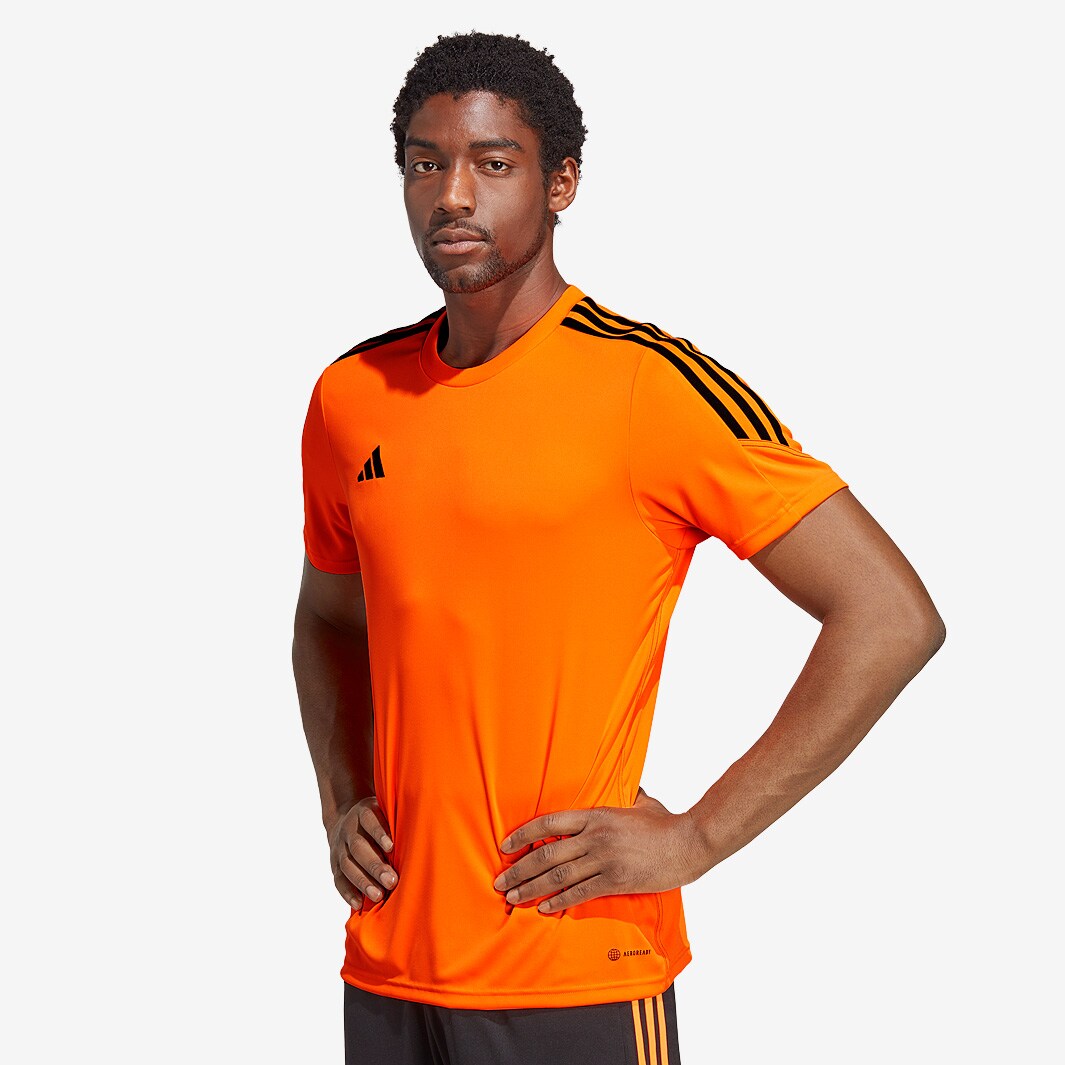 adidas Tiro 23 Club SS Training Shirt - App Signal Orange/Black - Mens ...