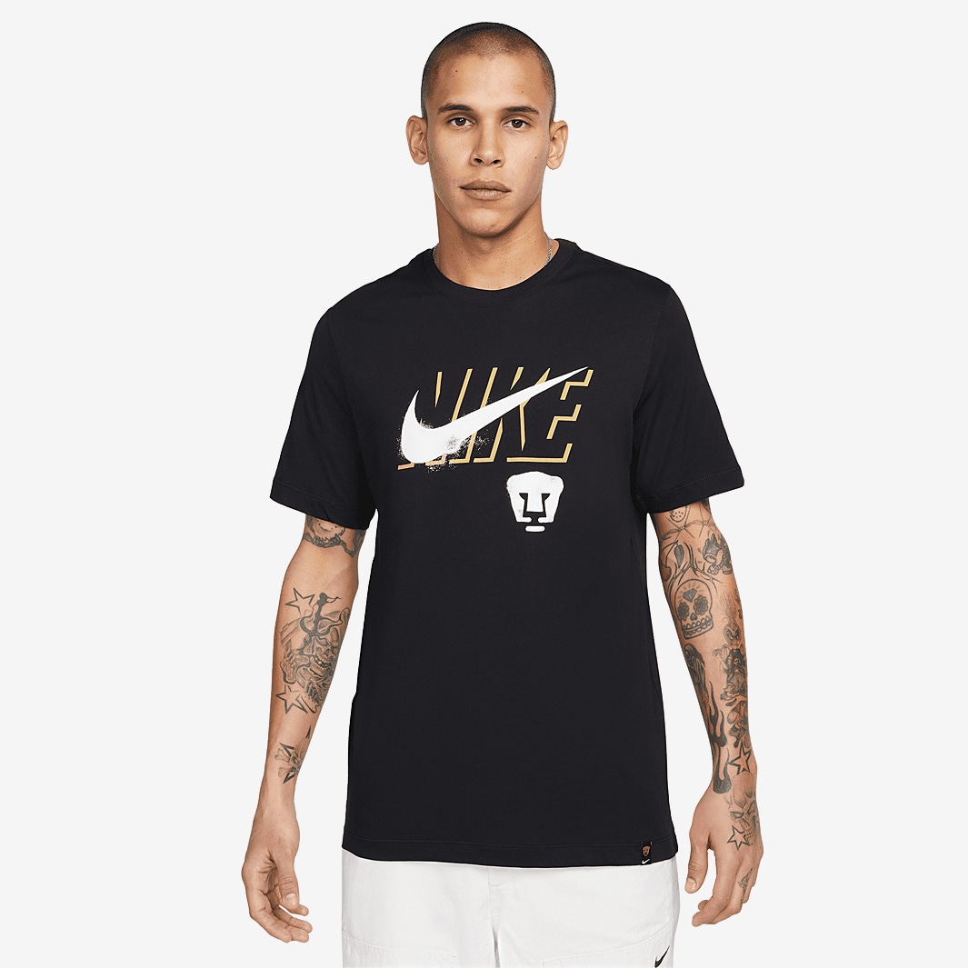 Nike Pumas 22/23 Swoosh T-Shirt-Black-Mens Replica