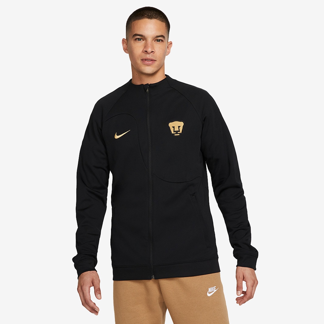 Nike Pumas 23/24 Academy Anthem Jacket-Black/Truly Gold-Mens Replica