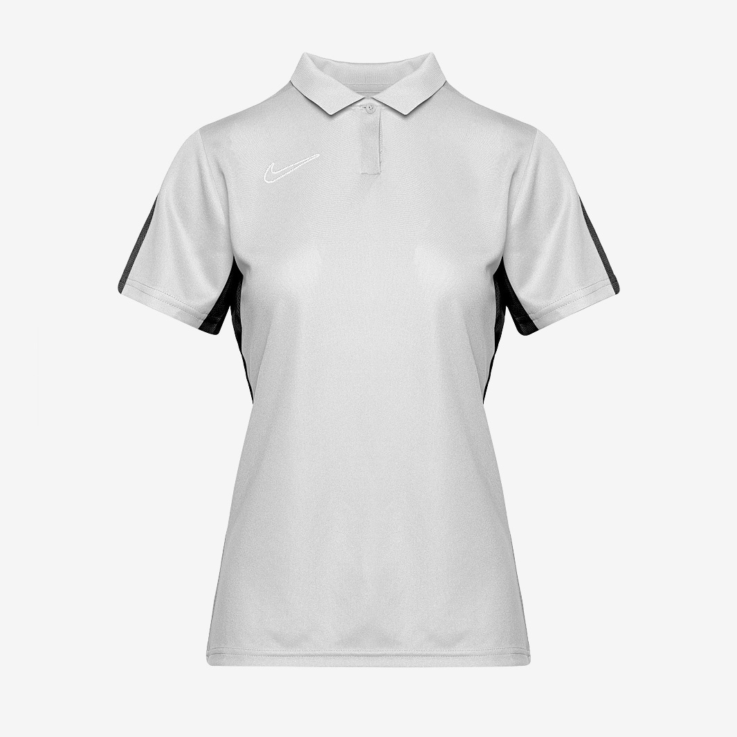 Nike Dri-Fit Womens Academy 23 Polo Shirt - Wolf Grey/Black/White ...