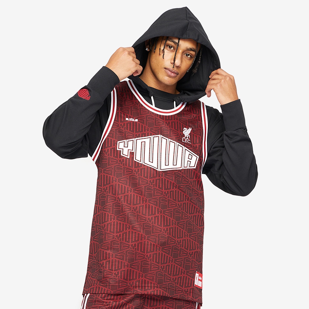 Nike LeBron James x Liverpool FC DNA Jersey - Burgundy Crush/Weiß ...