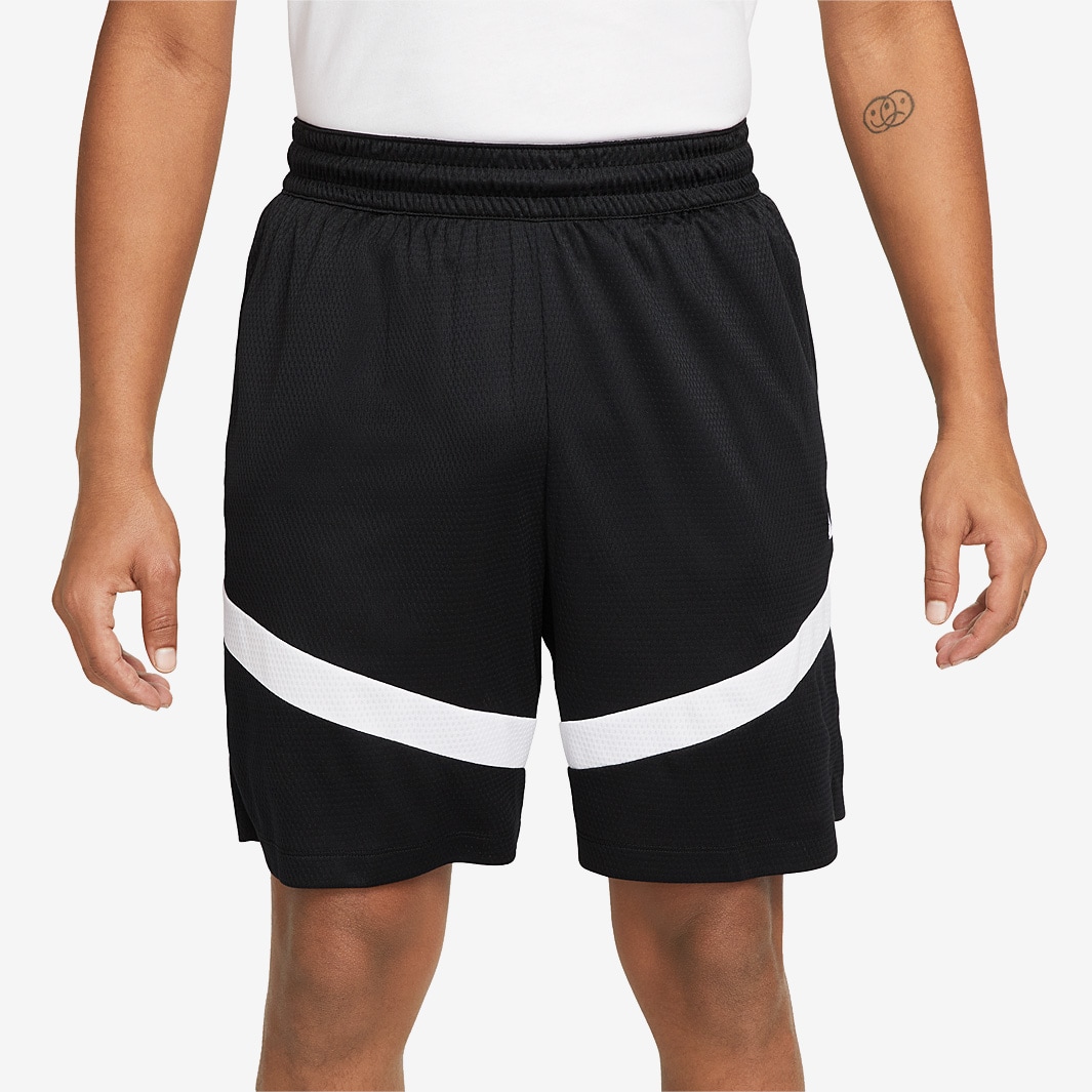 Nike Dri-FIT Icon+ 8inch Shorts - Black/White - Mens Clothing | Pro ...