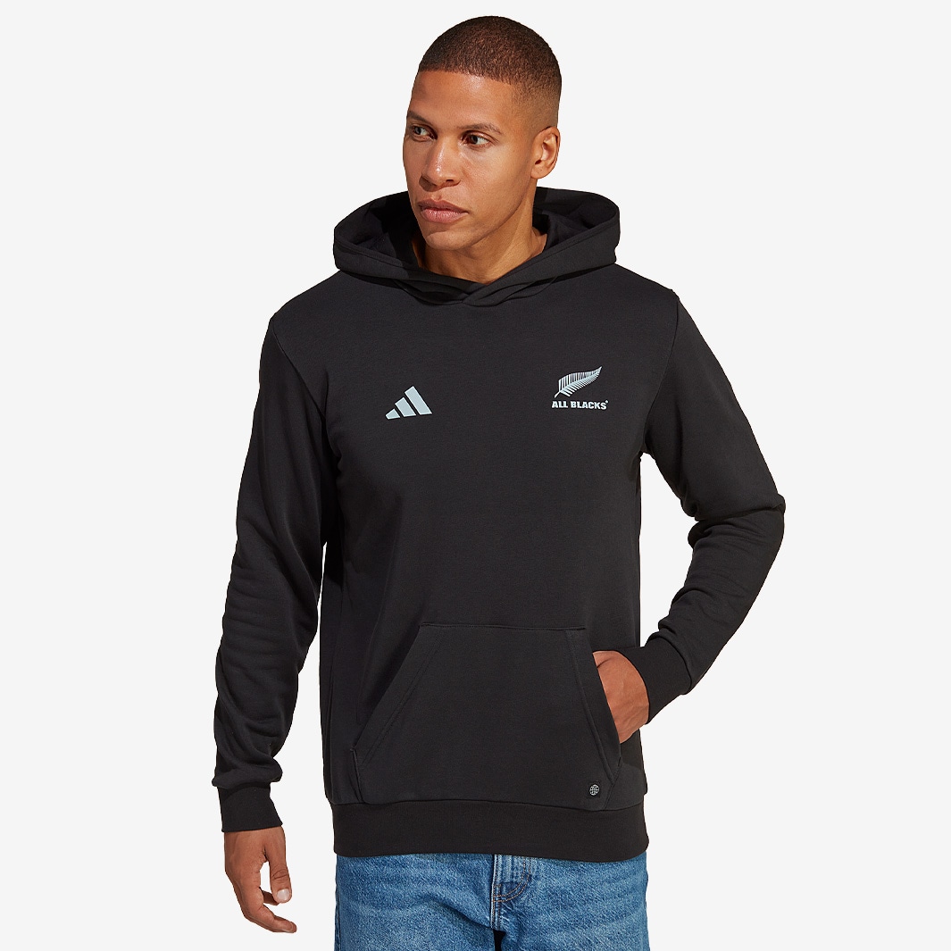 adidas New Zealand 22/23 Supporters Hoodie Black Mens Replica Pro