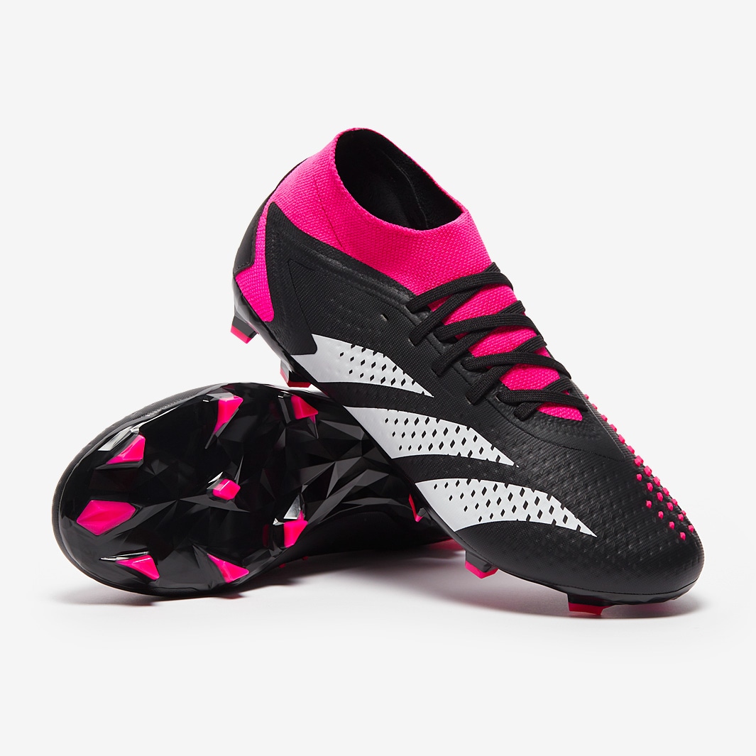 Predator FG - Core Black/White/Team Pink Mens Boots