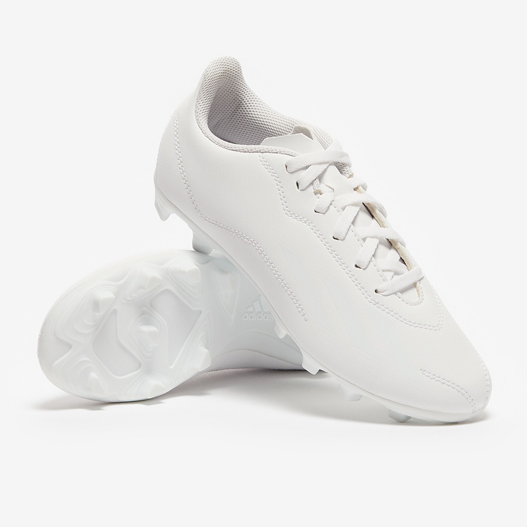 adidas Kids X Speedportal.4 FG - White/White/Core Black - Junior Boots ...