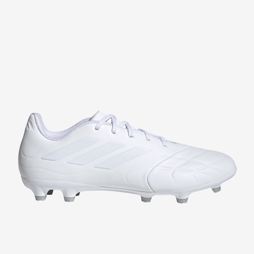 adidas Copa Pure.3 FG - White/White/White - Mens Boots | Pro:Direct Running