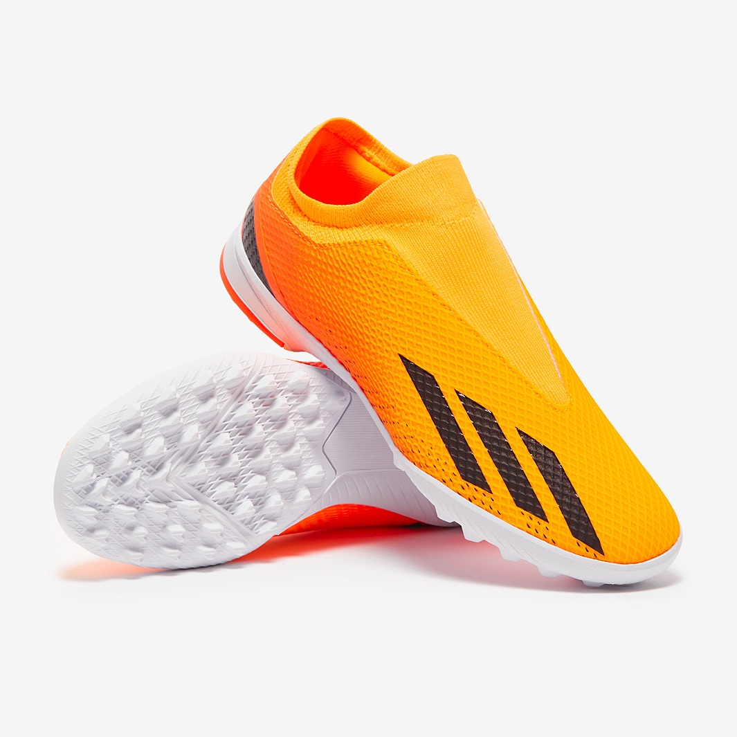 adidas Kids X Speedportal.3 Laceless TF Solar Gold Core Black Team Solar Orange