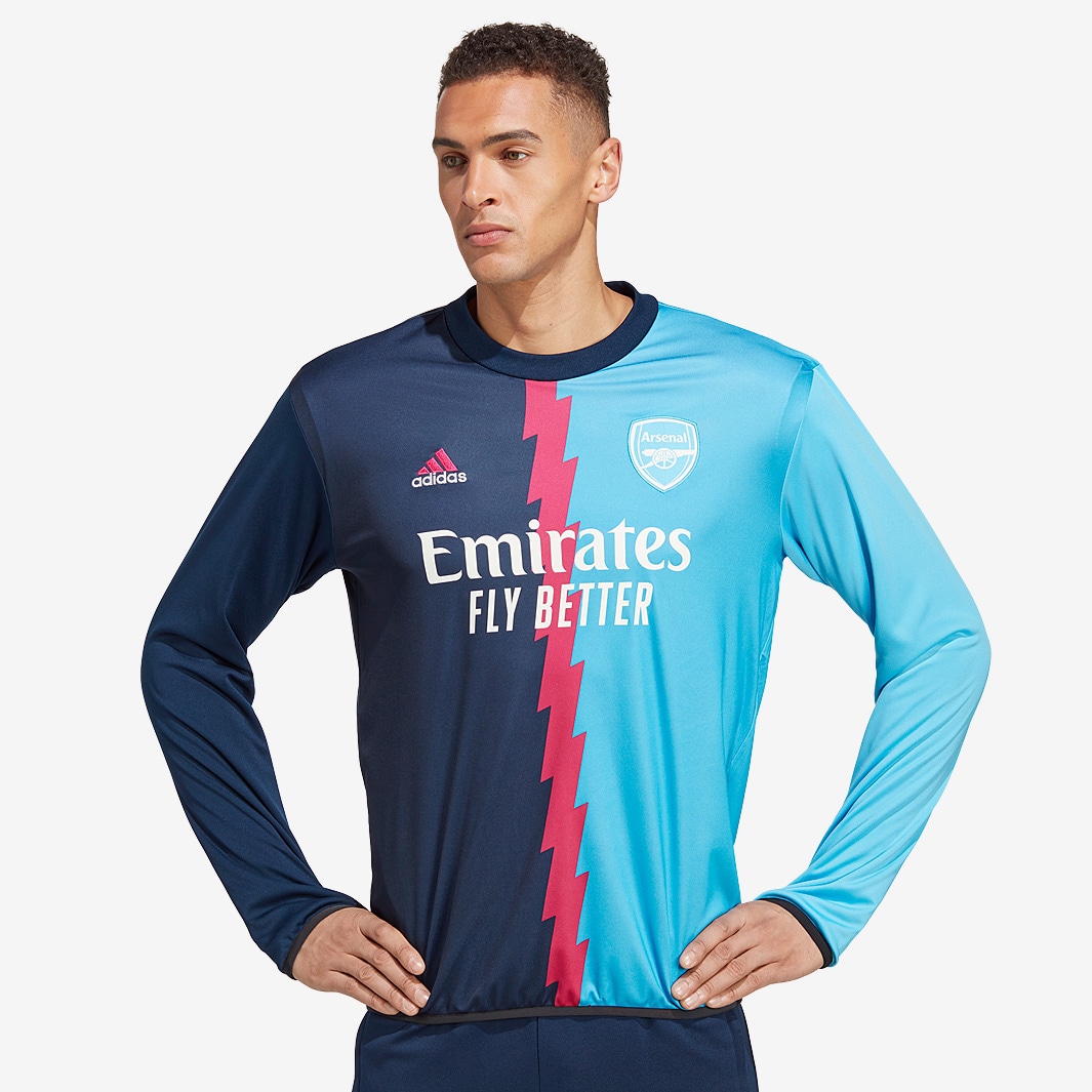 ADIDAS ARSENAL 22/23 PREMATCH JERSEY (NAVY/SKY)