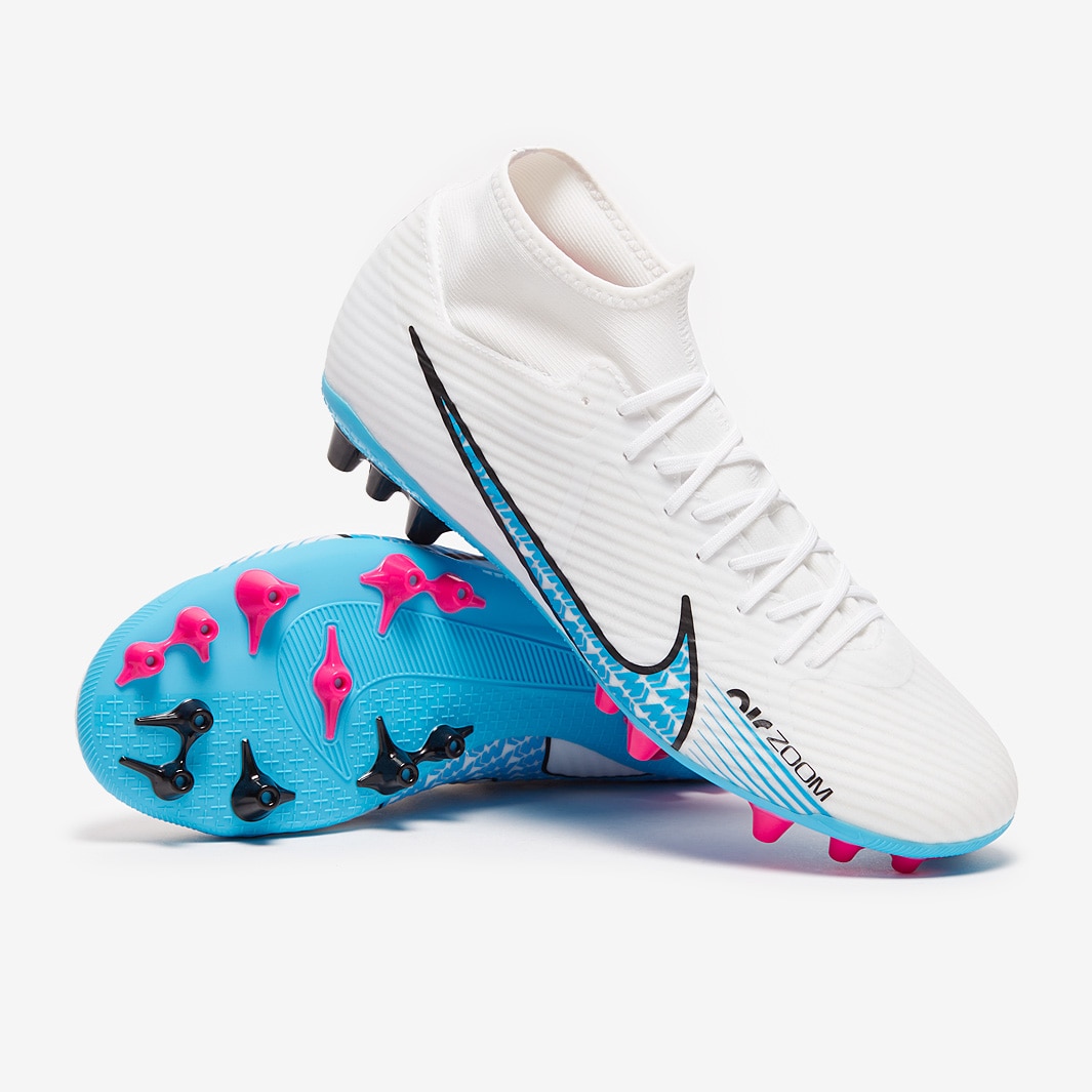 Nike Air Zoom Mercurial Superfly IX Academy AG - White/Baltic Blue/Pink ...