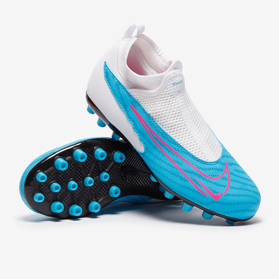 Nike Kids Phantom GX Academy DF AG - Baltic Blue/Pink Blast/White/Laser ...