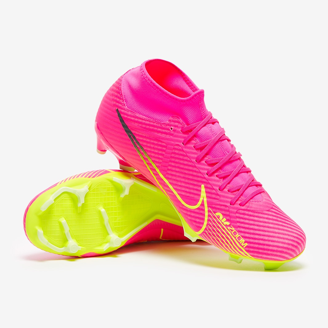 Irradiar Ciudad idioma Nike Air Zoom Mercurial Superfly IX Academy MG - Pink Blast/Volt/Gridiron -  Mens Boots 