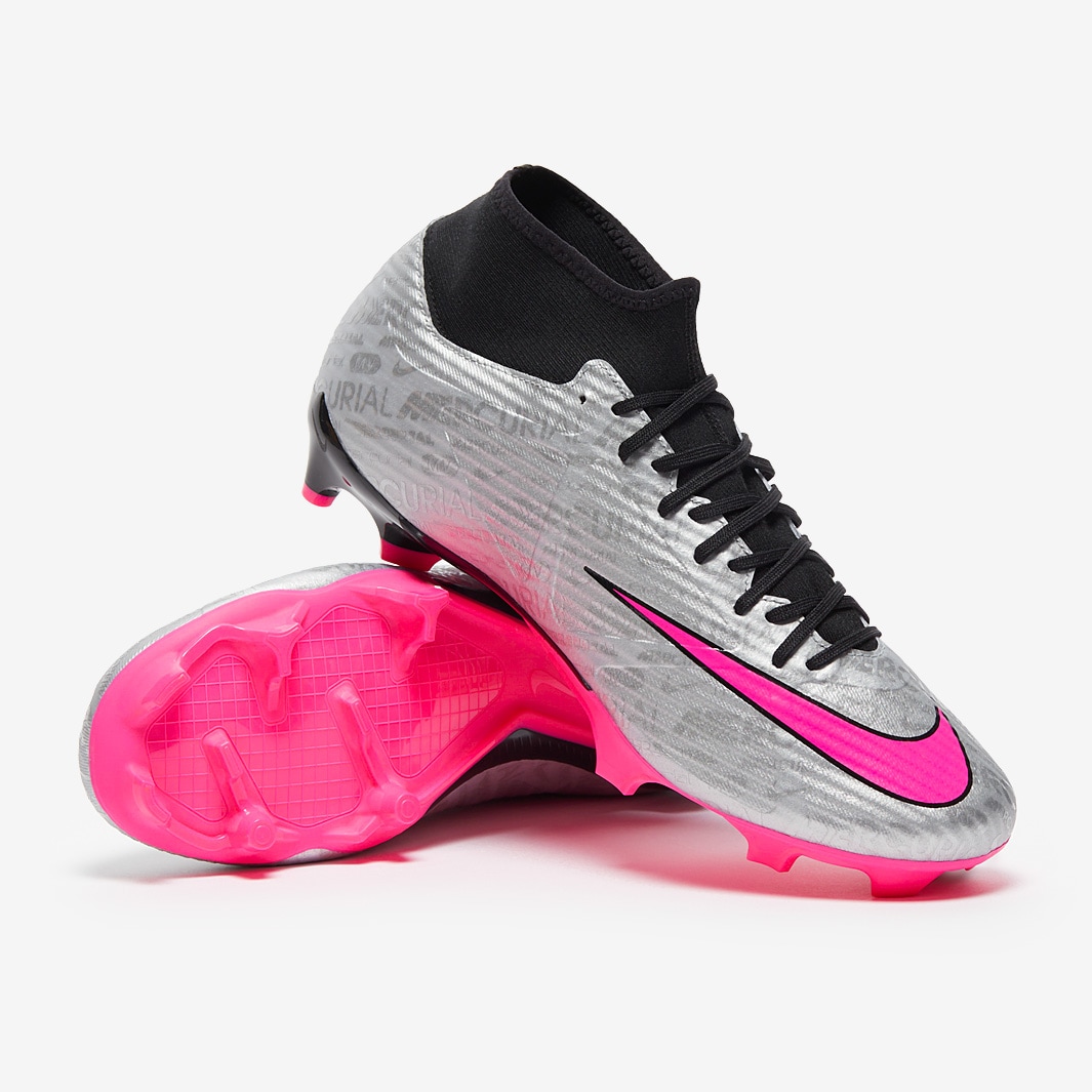 Nike Air Zoom Mercurial Superfly IX XXV MG - Metallic Silver/Hyper Pink/Black/Volt Mens Boots