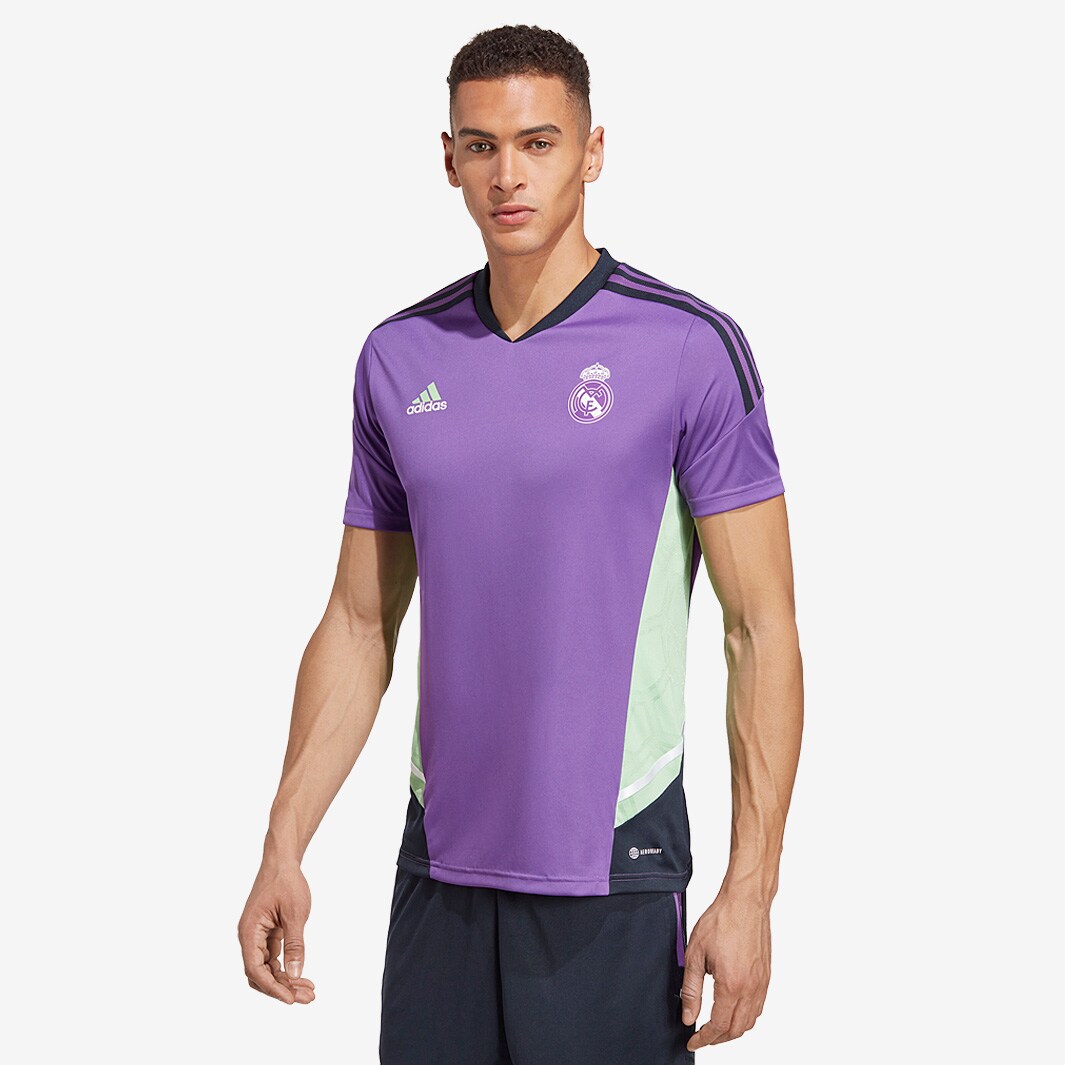 adidas Real Madrid 2023 Training Shirt - Active Purple - Mens Replica