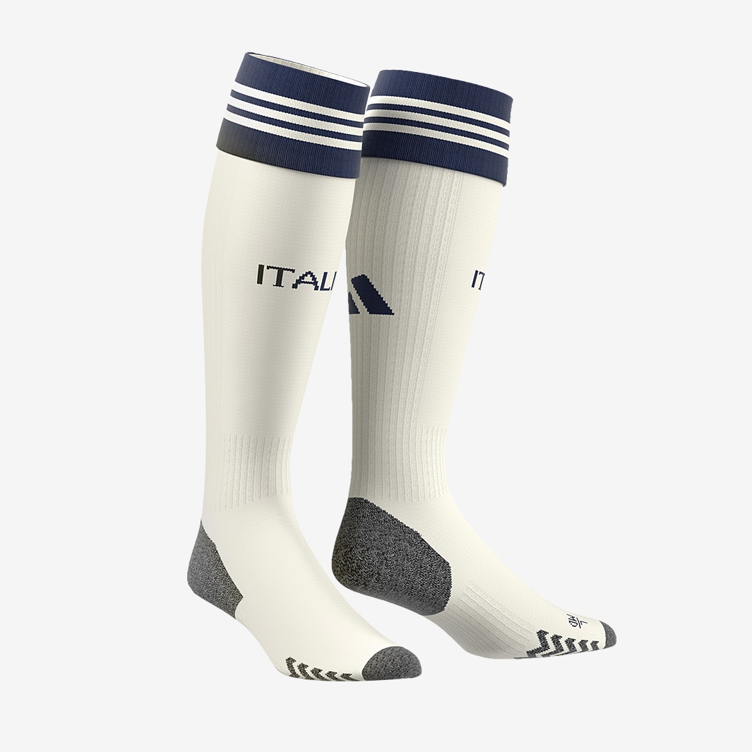 adidas Italy 2023 Away Sock - Off White - Mens Replica