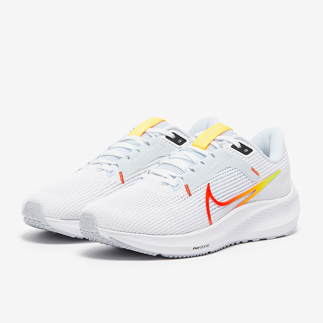 Nike Womens Air Zoom Pegasus 40 - White/Picante Red-Blue Tint-Laser ...