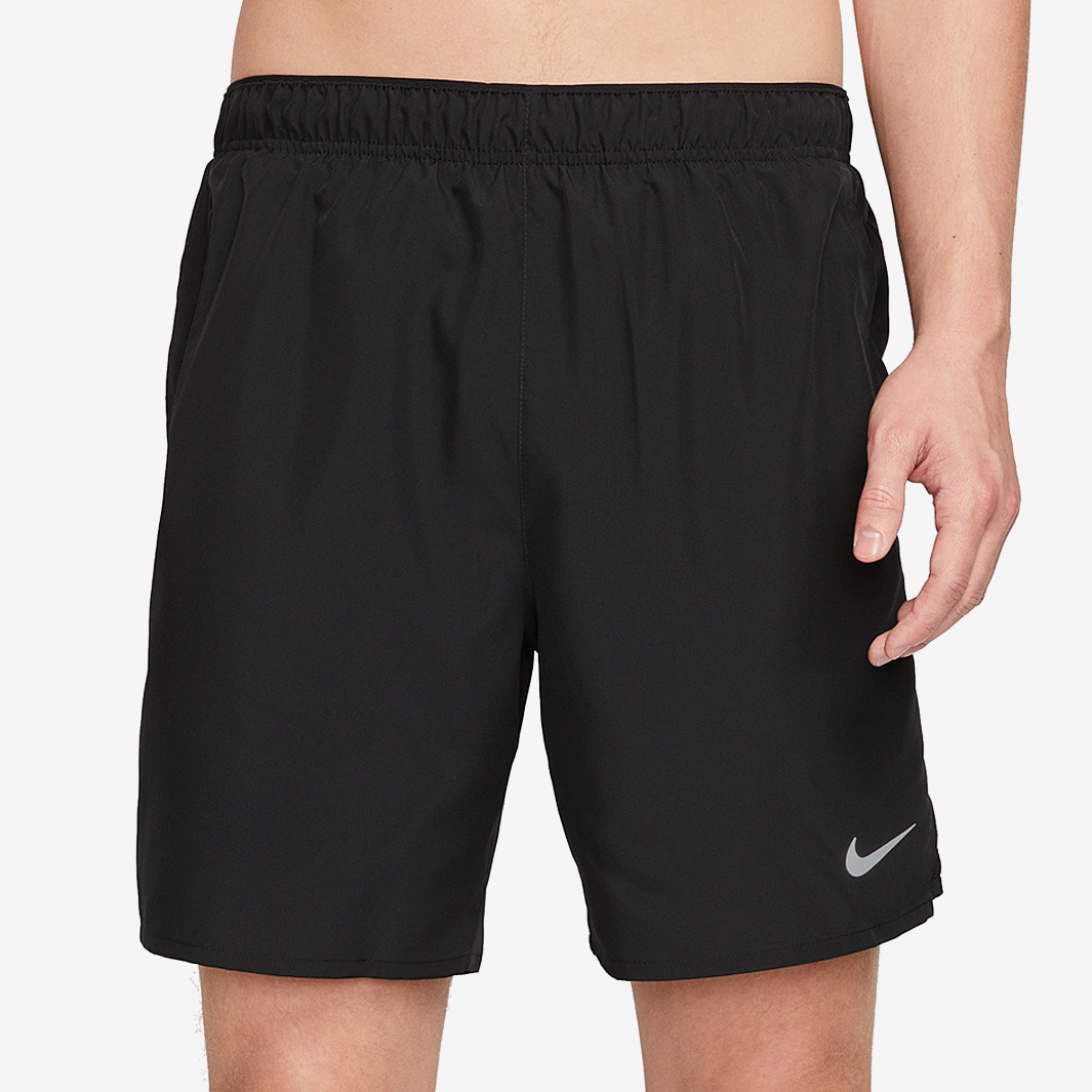 Nike Dri-FIT Challenger Shorts - Black/Black/Black/Reflective Silv ...