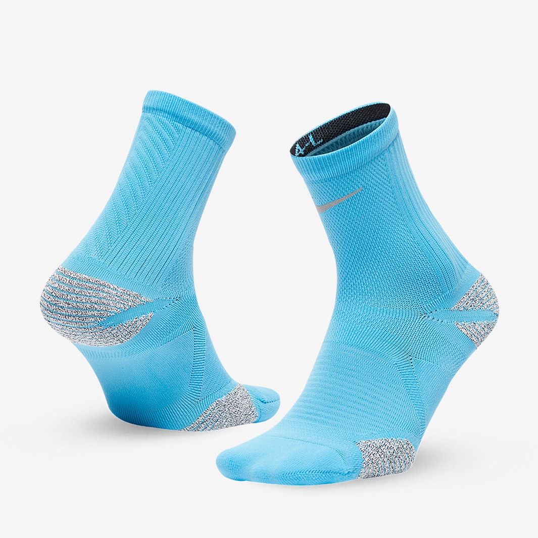 Nike Racing Ankle Socks - Baltic Blue/Black/Reflective Silv - Running ...