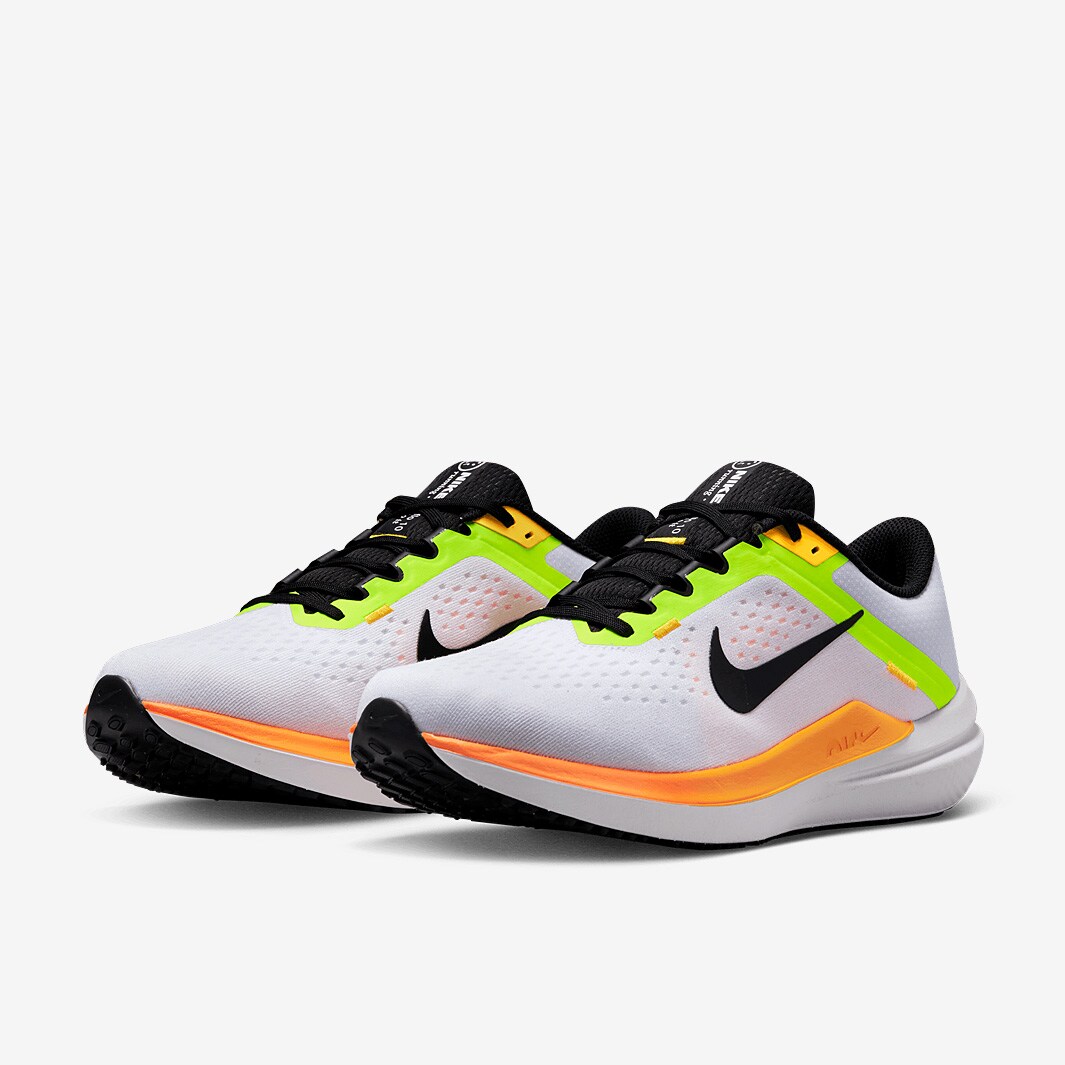 Nike Air Winflo 10 - White/Black-Volt-Laser Orange - Mens Shoes | Pro ...