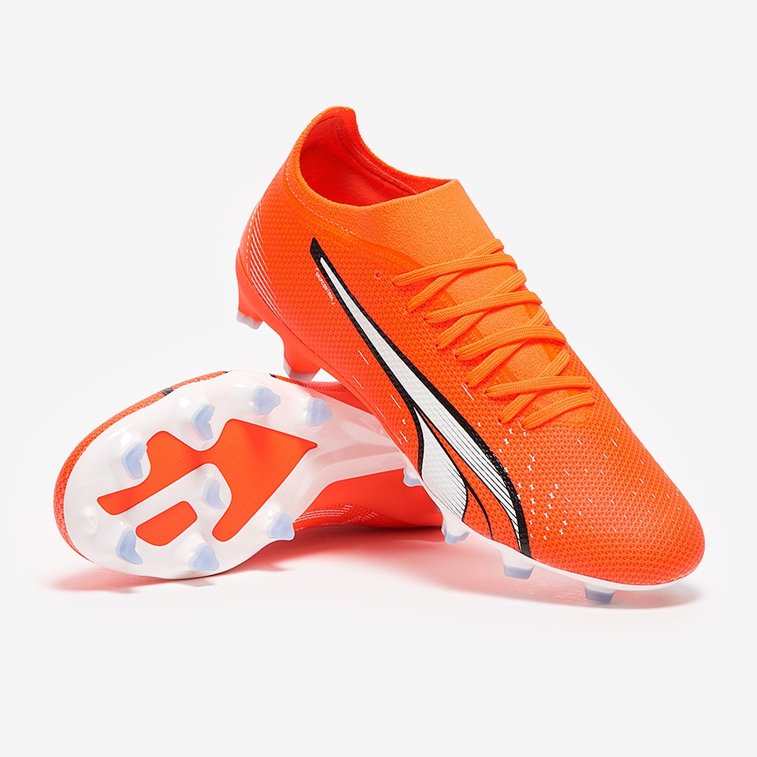 Puma Ultra Match FG AG Puma Ultra Orange Puma White Blue Glimmer 