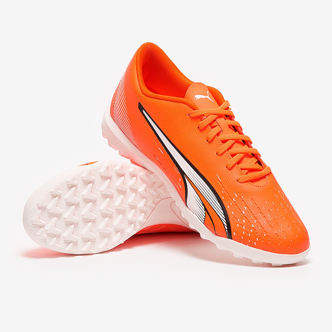 Puma ULTRA PLAY TT - Botas de fútbol multitacos - ultra orange/white/blue  glimmer/naranja 