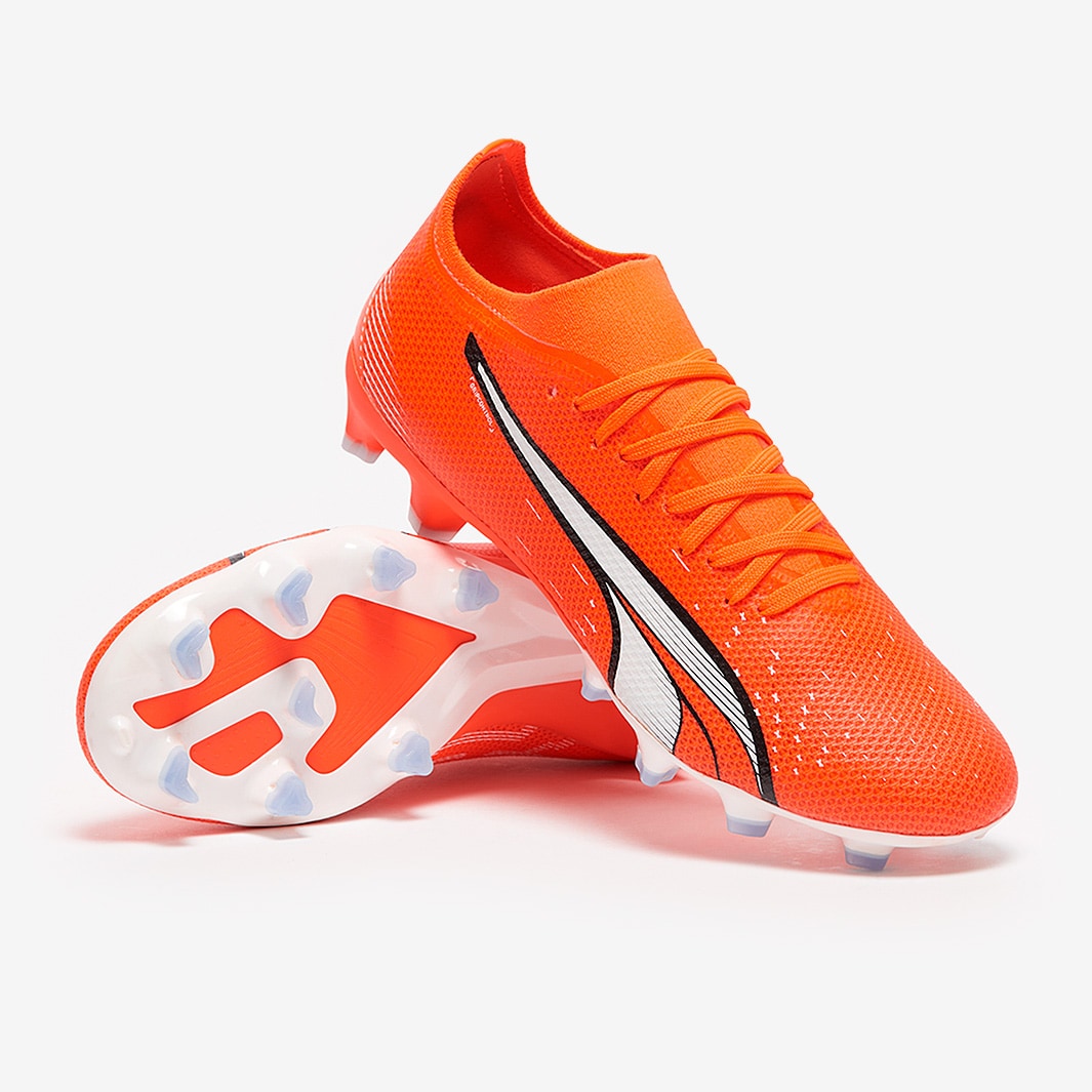 Puma Womens Ultra Match FG/AG - Puma Ultra Orange/Puma White/Blue ...