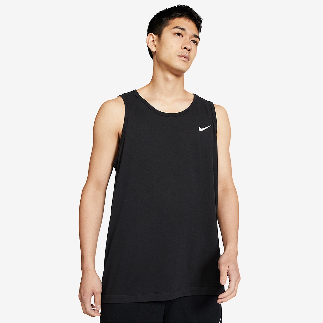 Nike Dri-FIT Training Tank - Black/White - Mens Clothing | Pro:Direct ...