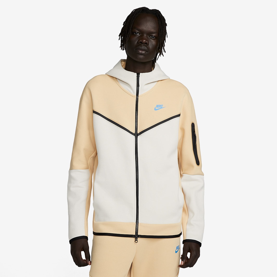 Nike Sportswear Tech Fleece Full Zip Hoodie - Sesame/ Lt Orewood Brown ...