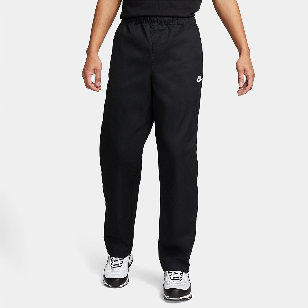 Nike Sportswear Woven Straight Leg Pants - Black/White - Bottoms - Mens ...