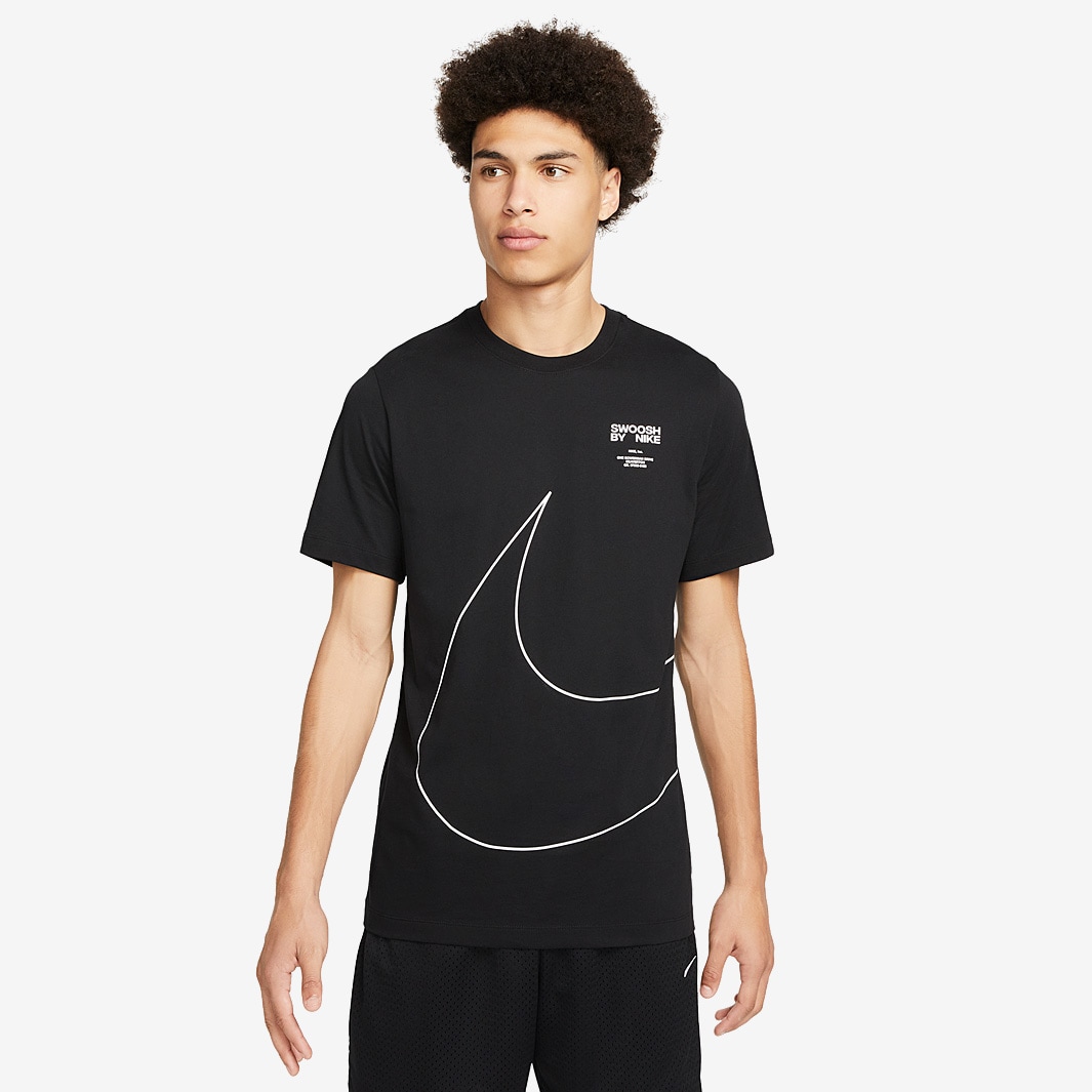 Nike Sportswear Big Swoosh 2 Tee - Black - Tops - Mens Clothing | Pro ...