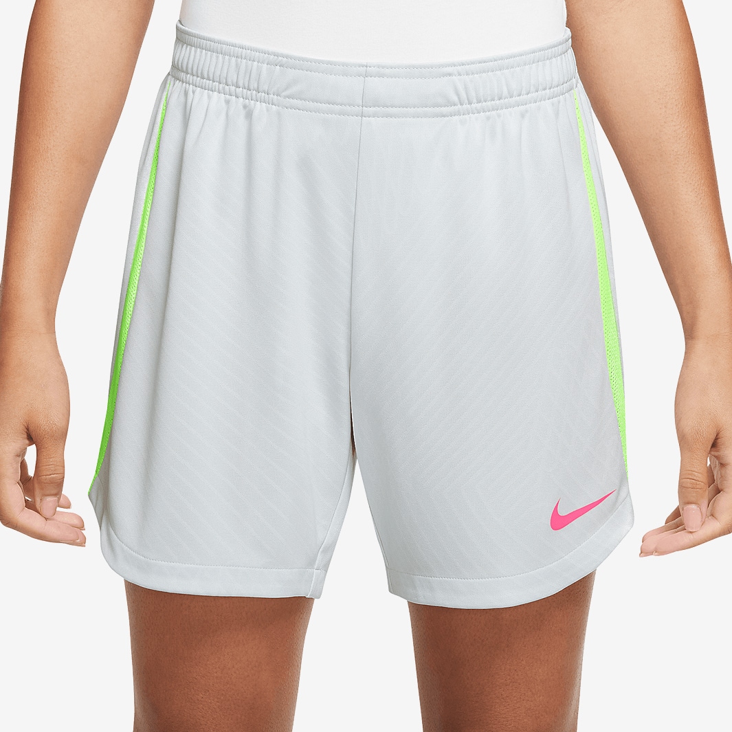 Nike Womens Dri-Fit Strike Shorts - Pure Platinum/Volt/Hyper Pink ...