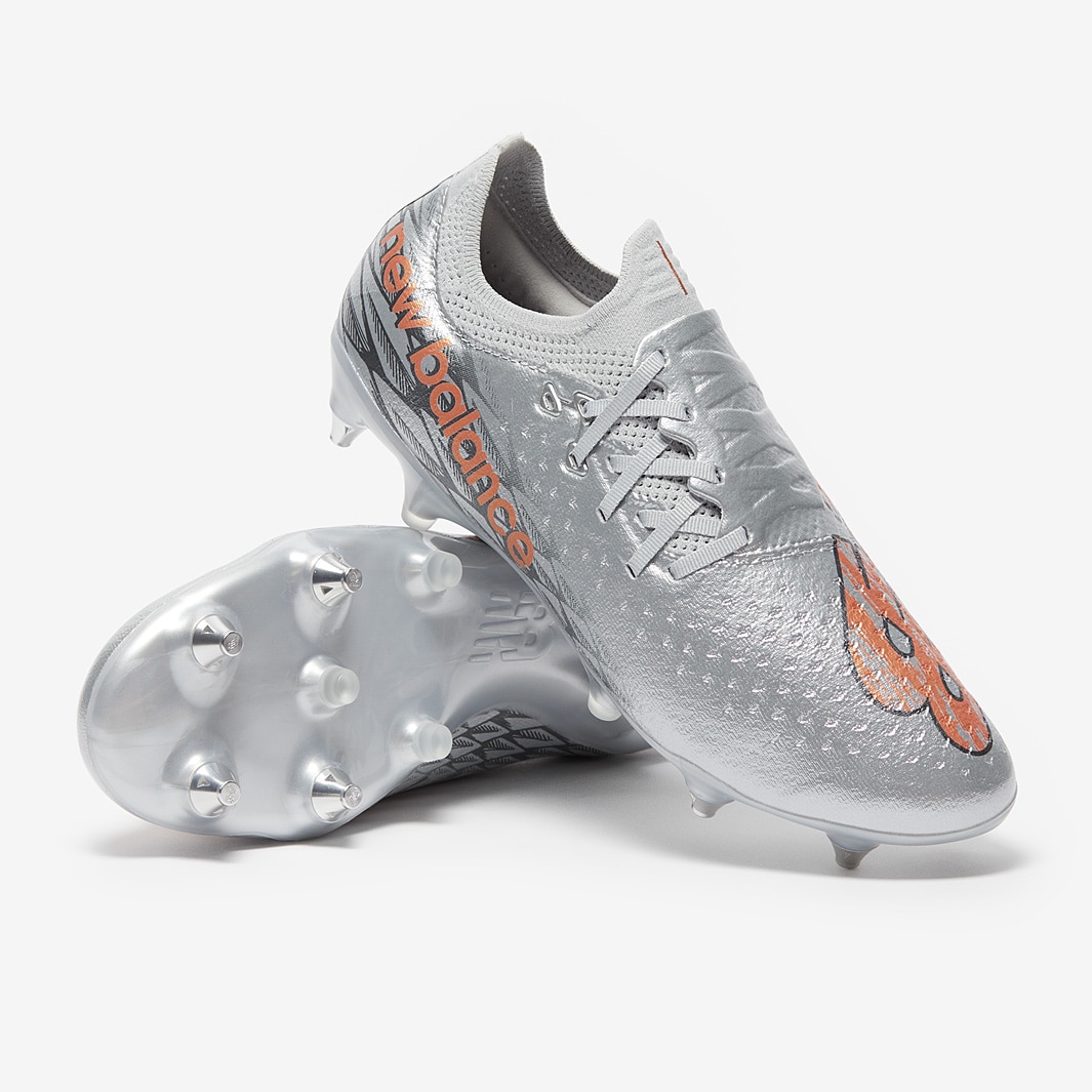 New Balance Furon V7 Pro SG - Silver - Mens Boots | Pro:Direct Soccer
