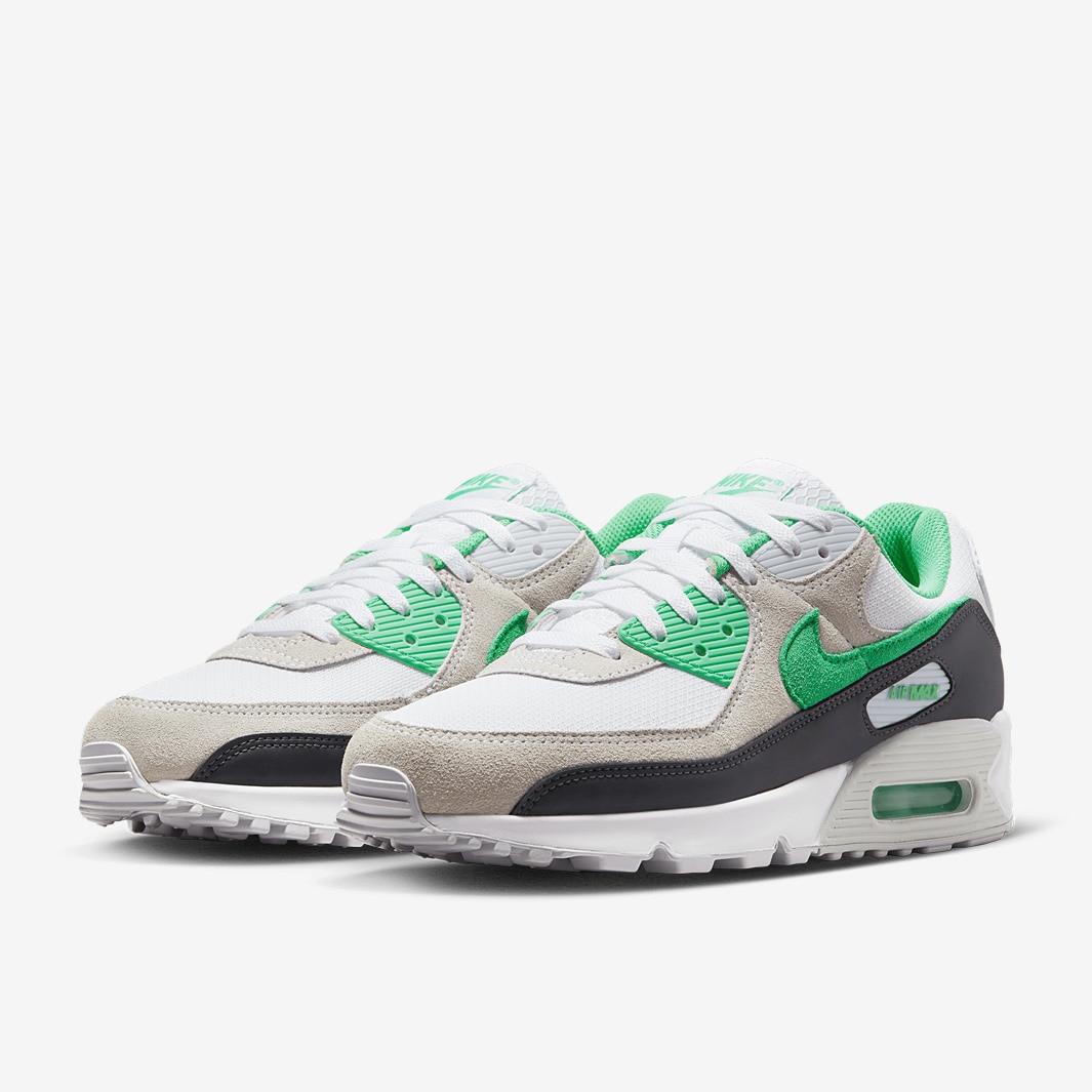 Nike Sportswear Air Max 90 - White/Spring Green/Anthracite - Trainers ...