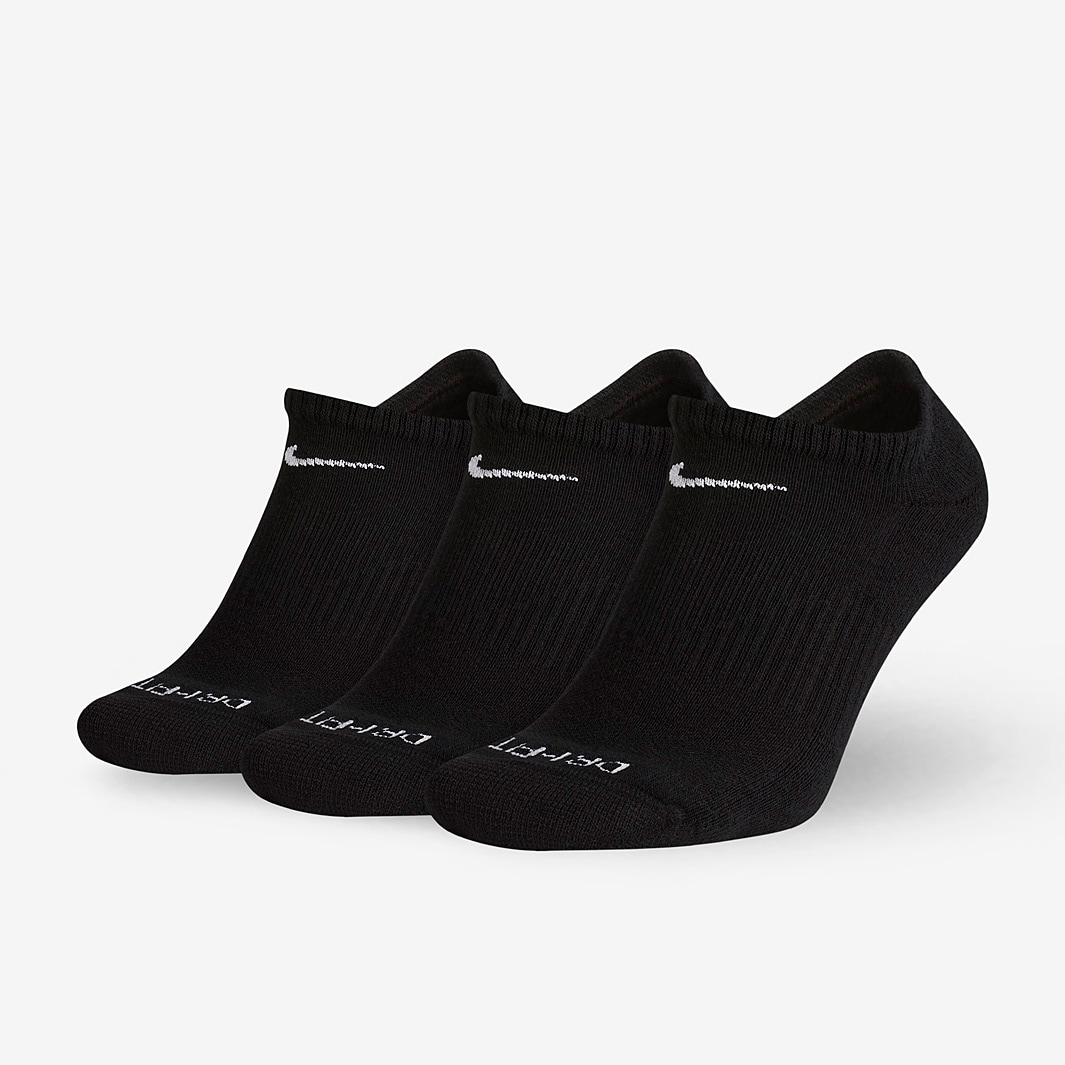 Nike Everyday Plus Cushion Socks - Black/White - Mens Football Teamwear |