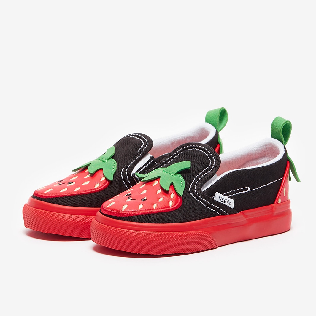 Vans Toddler Slip-On Strawberry - Red/Black - 48 - Boys Shoes | Pro ...