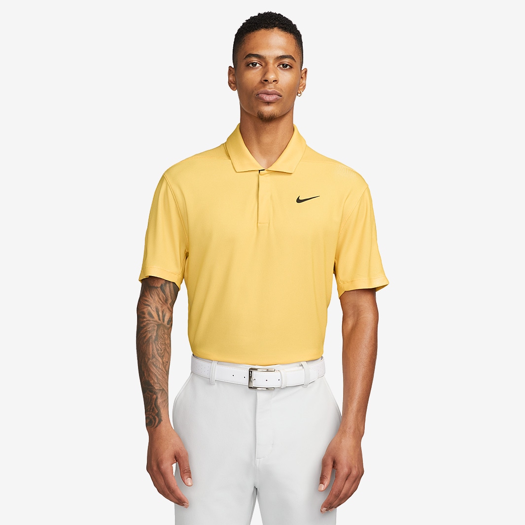 Nike Tiger Woods Dri Fit Polo - Solar Flare/Topaz Gold/Black - Mens ...