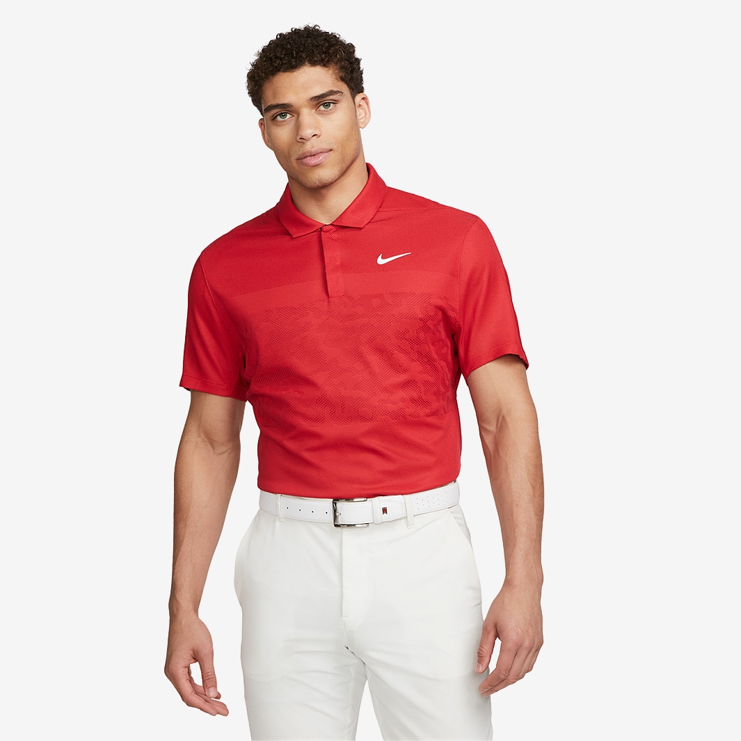 Nike Tiger Woods Dri Fit ADV Camo Polo - Gym Red/University Red/White ...