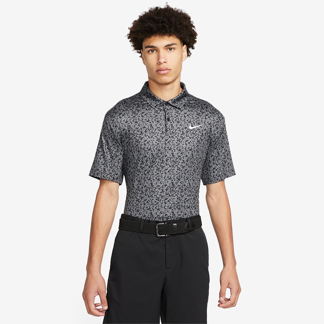 Nike Dri Fit Camo Golf Polo - Iron Grey/White - Mens Clothing | Pro ...