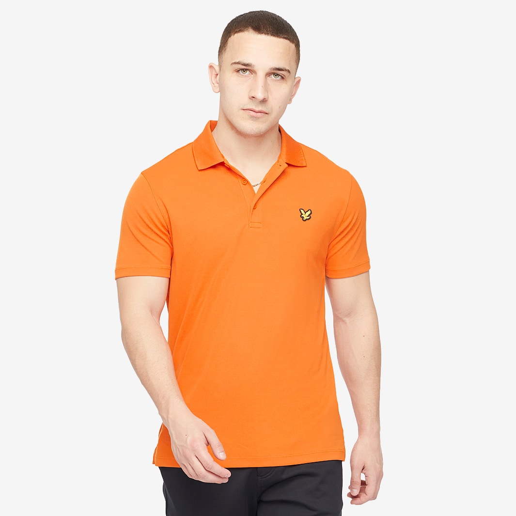 Lyle & Scott Golf Tech Polo - Fox Orange - Mens Clothing | Pro:Direct Golf