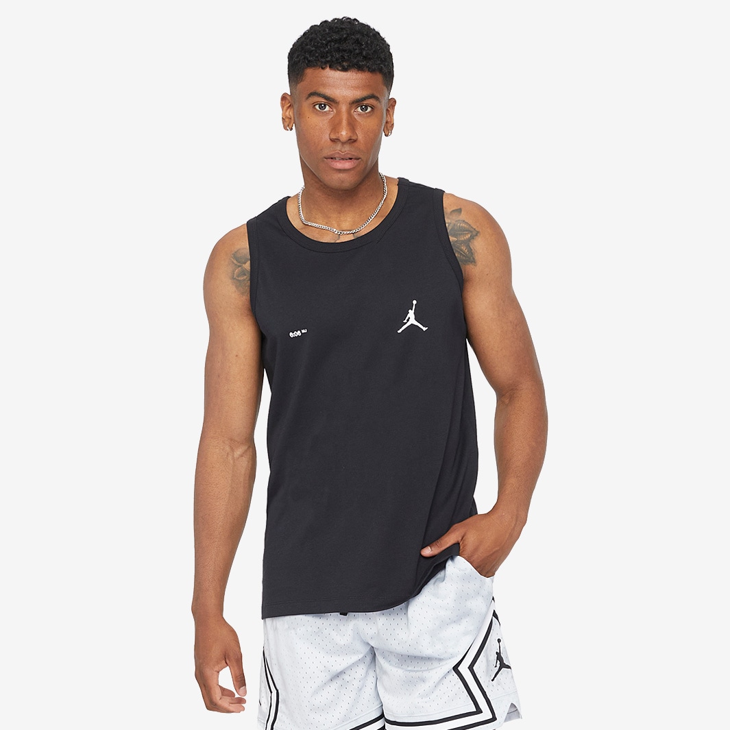 Jordan Sport Dri-FIT Graphic Tank - Black/White - Mens Clothing | Pro ...