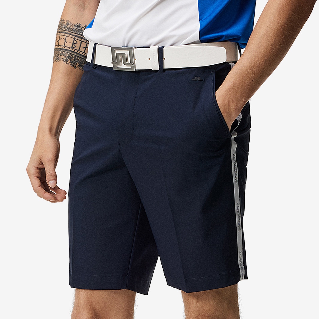 J.Lindeberg Stuart Stripe Shorts - JL Navy - Mens Clothing | Pro:Direct ...
