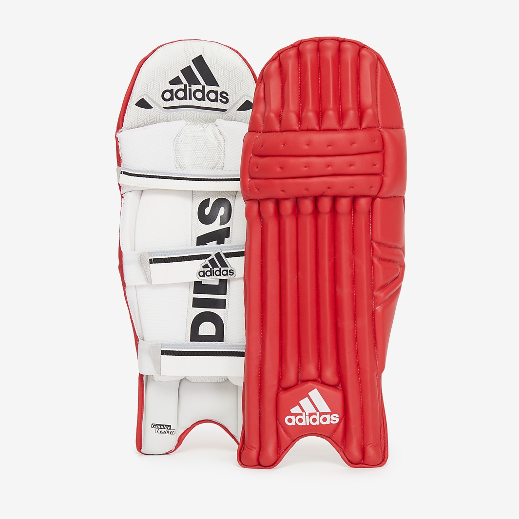 adidas Player RH Batting Pads Red Batting Equipment ProDirect