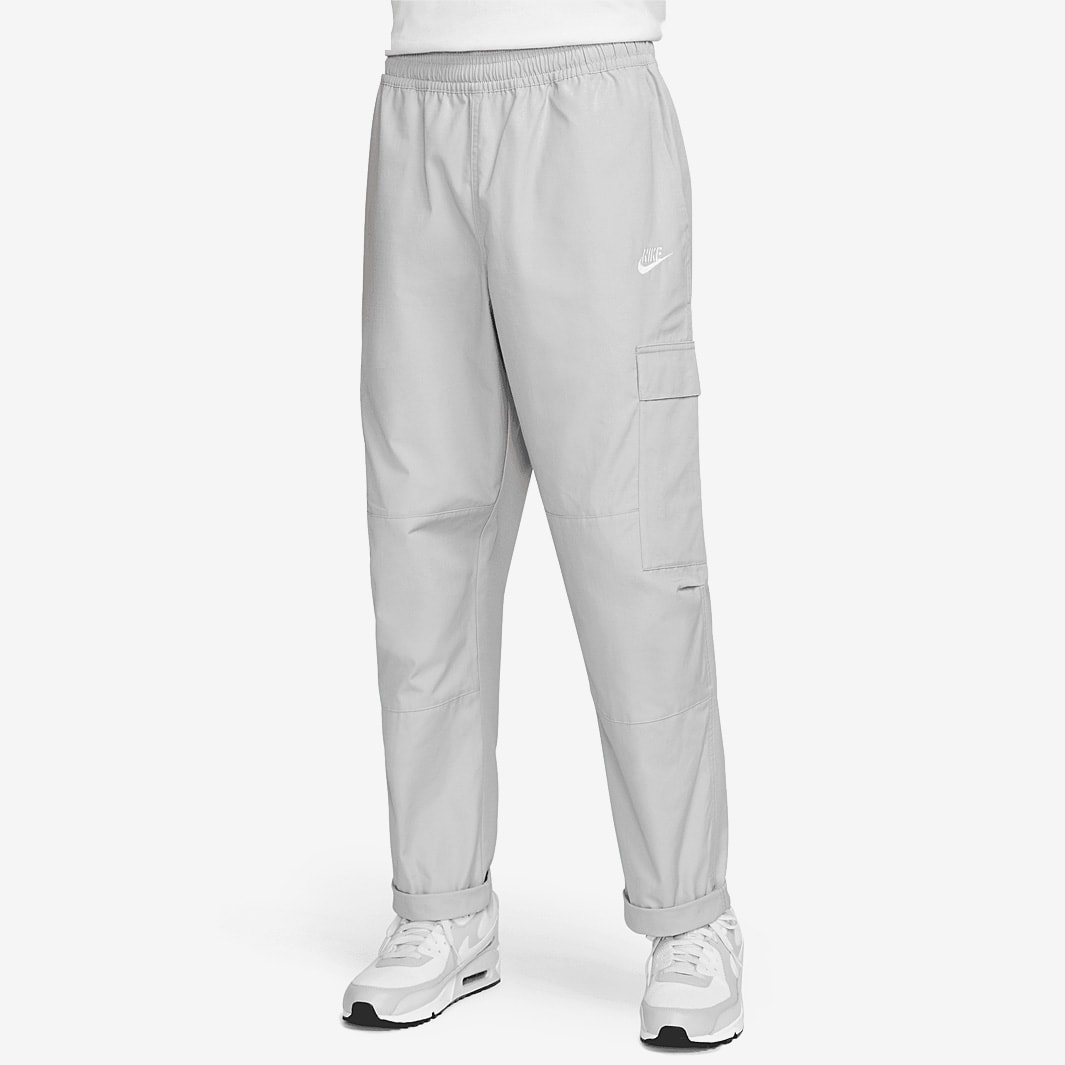 Nike Club Woven Cargo Pants - Lt Smoke Grey/White - Bottoms - Mens ...