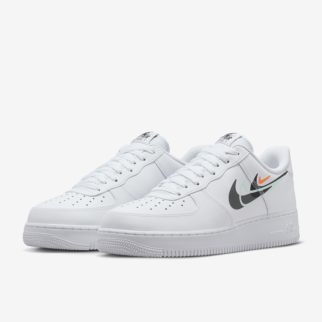 Nike Air Force 1 '07 LV8 3 Removable Swoosh Men's Shoes in Black, Size: 10 | CT2252-001