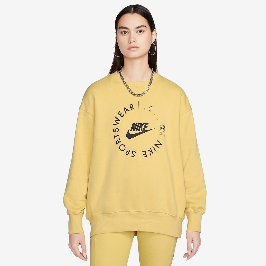 Lifestyle Clothing Womens Tops Sweatshirts Yellow