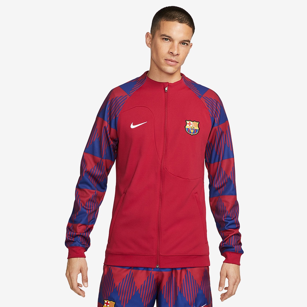 Nike FC Barcelona 23/24 Academy Anthem Jacket GX - Noble Red/Deep Royal ...